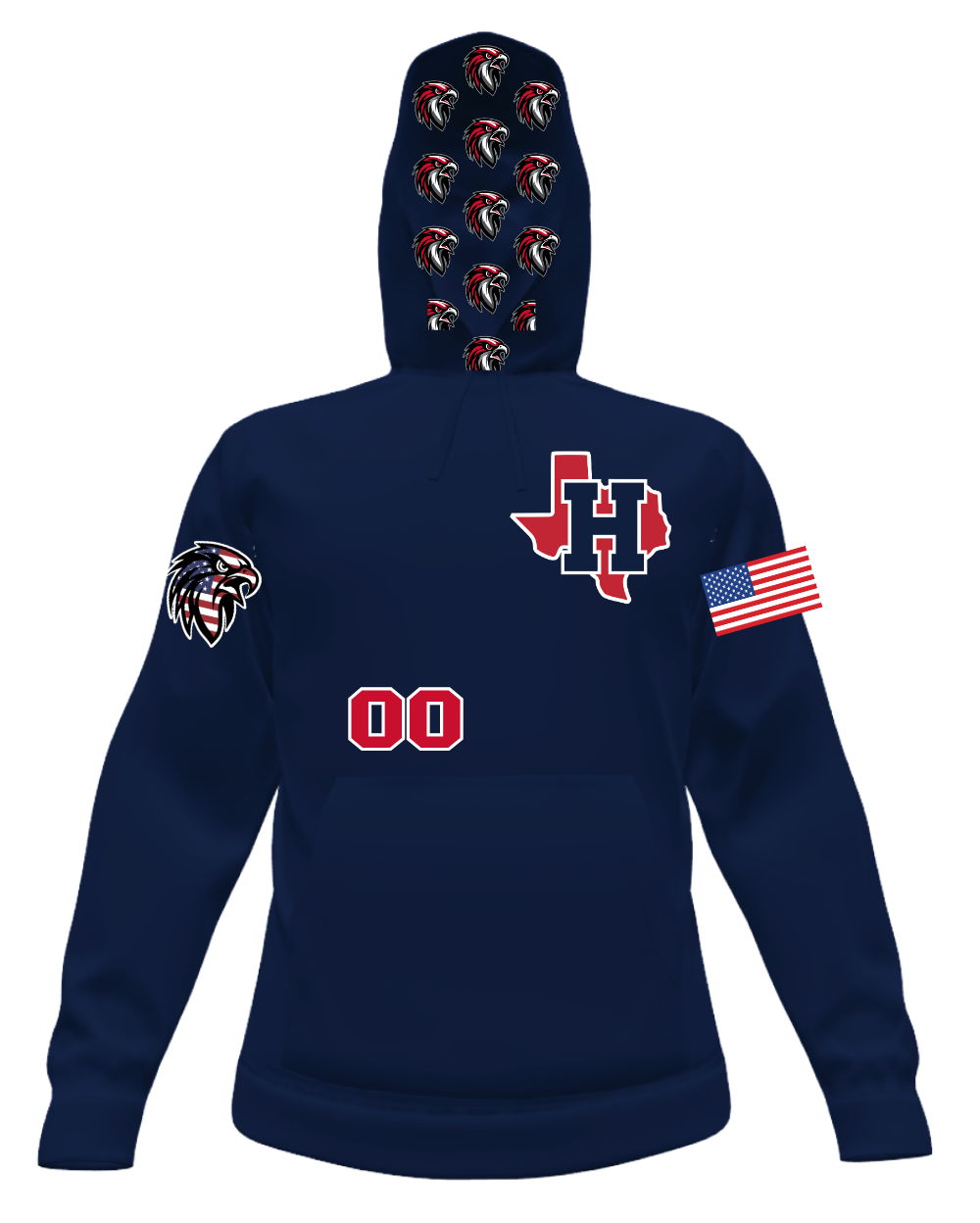 Jersey Hoodies - PATRIOTIC - Image 2
