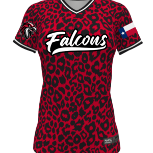 V-Neck Softball Jersey: Cheetah Falcons