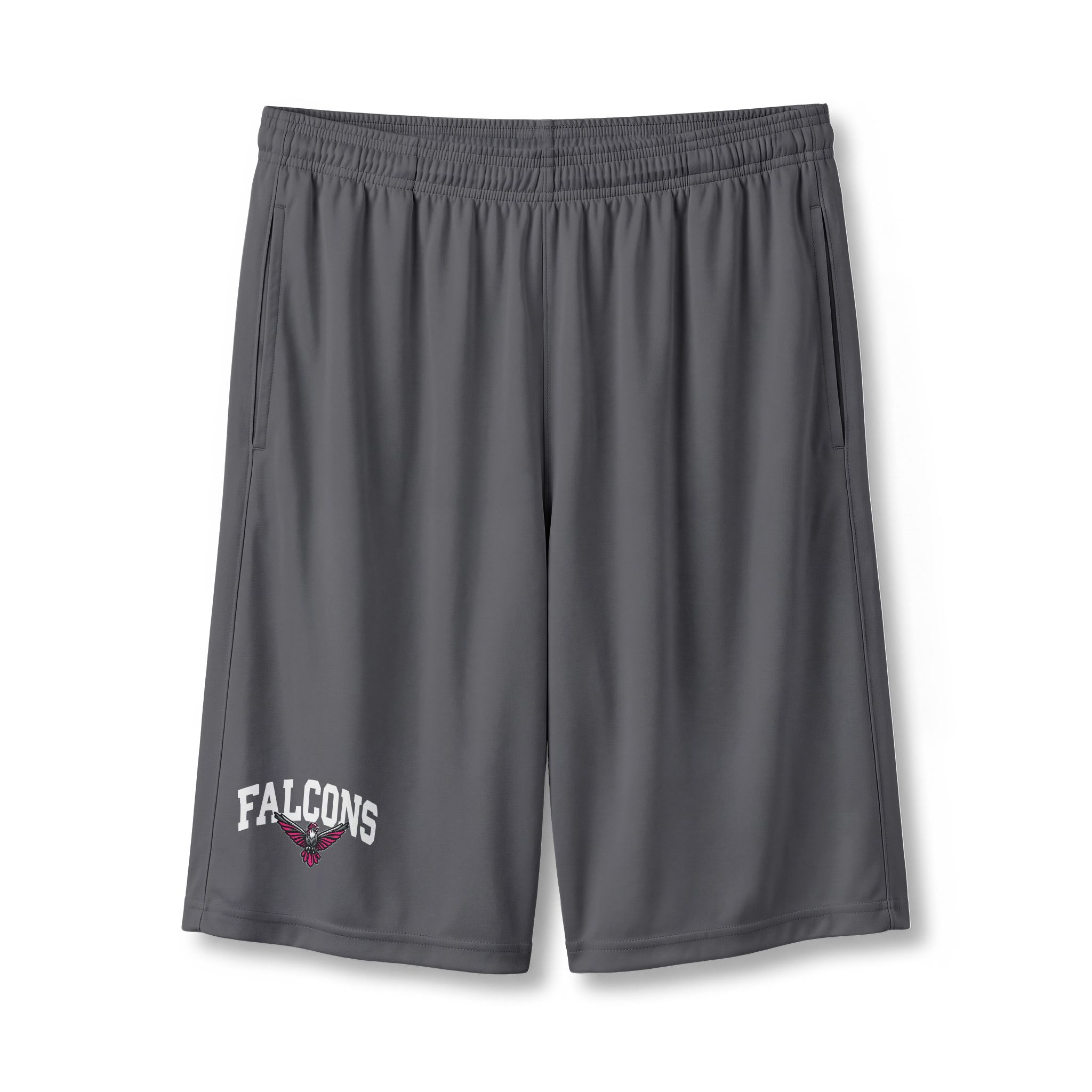 Adult Block Falcons Pink Athletic Shorts - Image 3