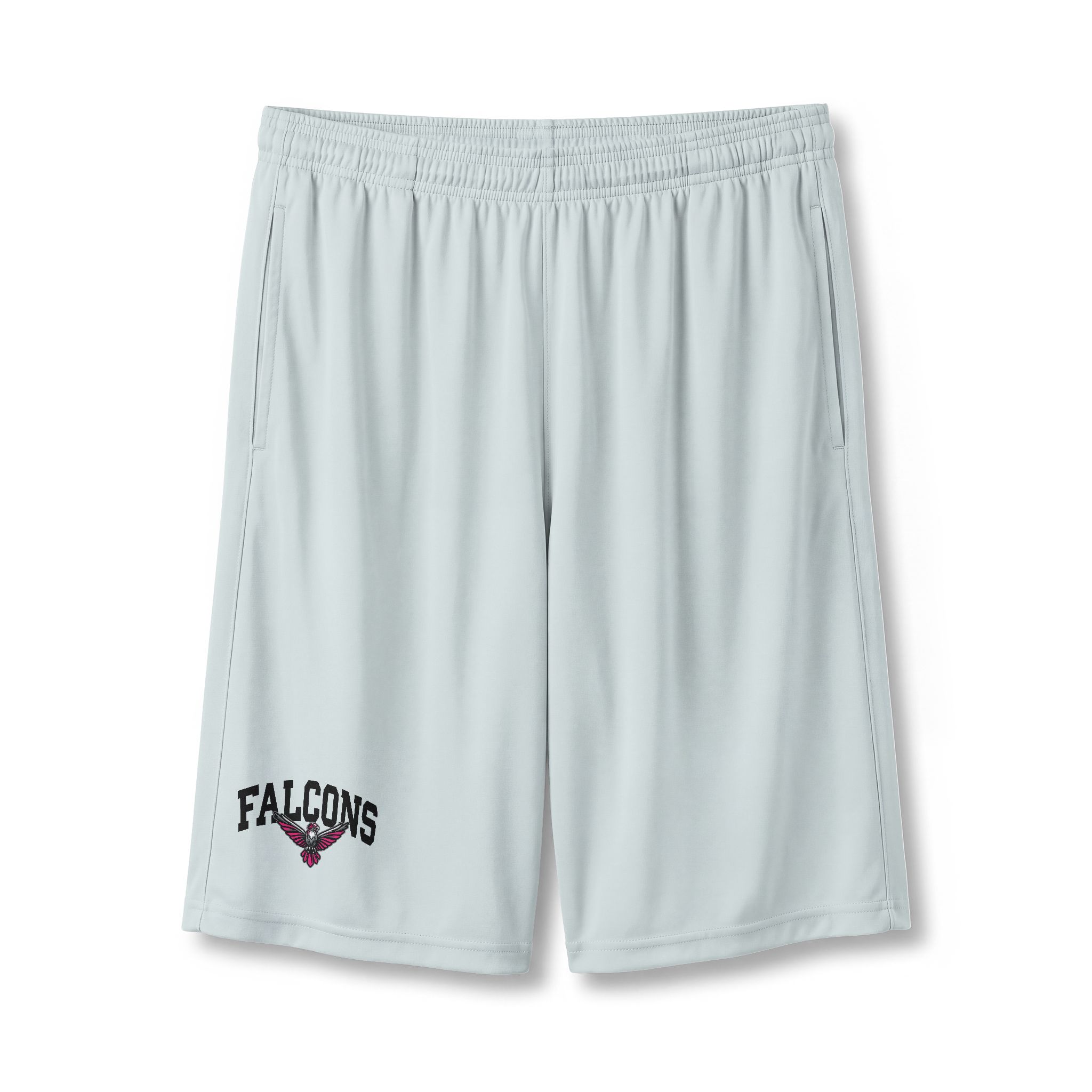 Adult Block Falcons Pink Athletic Shorts - Image 4